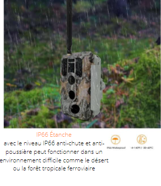4G LTE Caméra de chasse 32MP 1296P avec carte SIM et 32GB SDCard Noctu –  BlazeVideo France